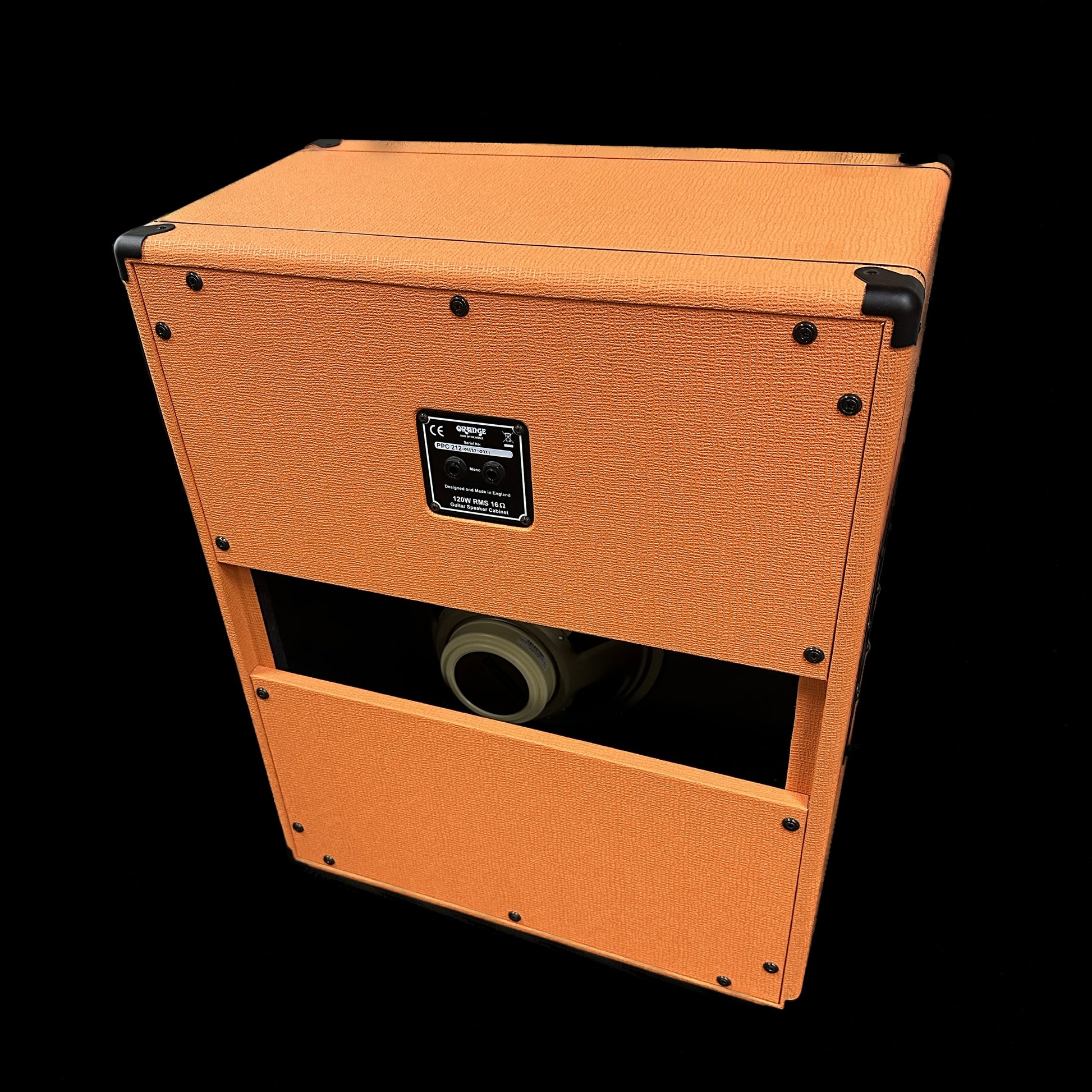 Back of Used Orange PPC212V 2x12 Vertical Cabinet.