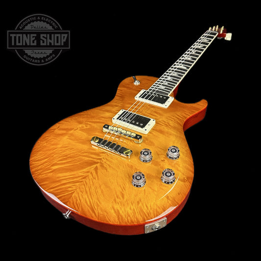Front angle of PRS Paul Reed Smith S2 McCarty 594 Singlecut Quilt McCarty Sunburst.