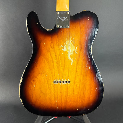 Back of body of Used Fender Custom Shop 1960 Telecaster Faded Aged 3-Color Relic.