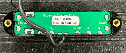 Back of Used Seymour Duncan Little 59 For Strat Black Bridge TSS4009