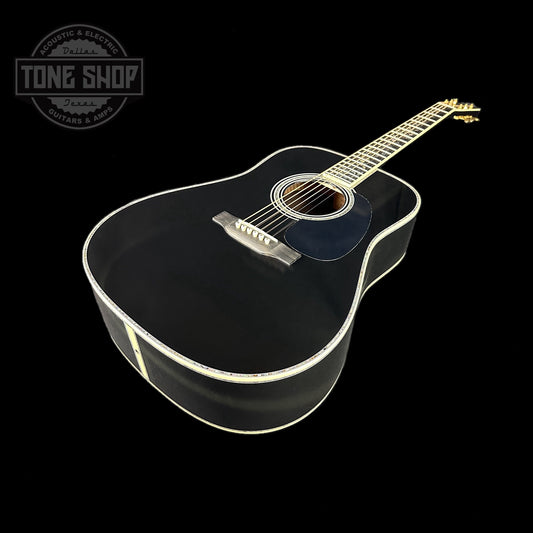Front angle of Martin Custom Shop D-45 Tree of Life Black.