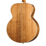 Back of body of Gibson SJ-200 Elegant Koa Honey Burst.