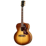 Full frontal of Gibson SJ-200 Elegant Koa Honey Burst.