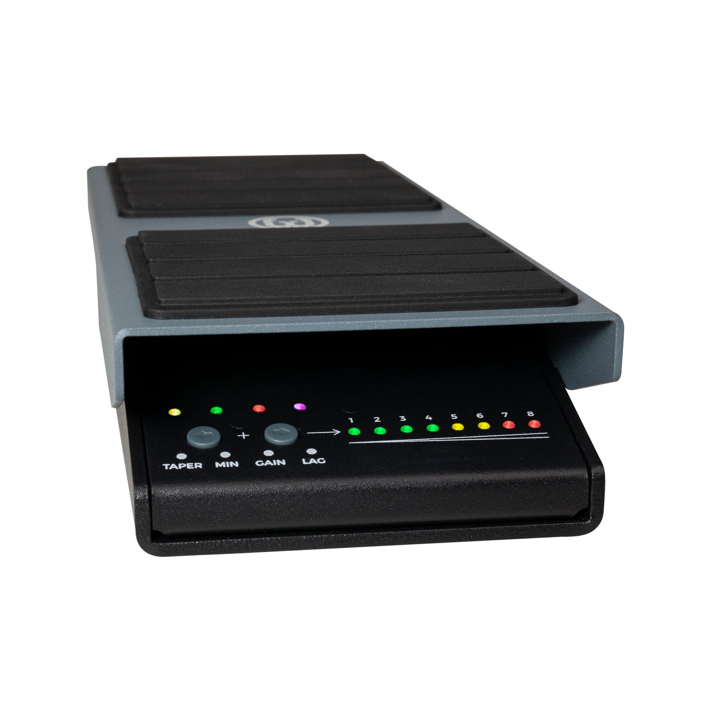 LED panel of Walrus Audio Canvas Volume Pedal Gray.