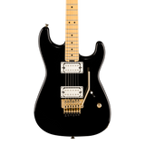 Front of Charvel American NeoClassic San Dimas SD1 HH FR Maple Gloss Black.