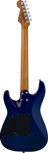 Back of Charvel Pro-Mod Plus San Dimas Style 1 HH FR Carmalized Maple Chlorine Burst.