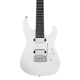 Front of Charvel ProMod Plus DK247 HH 2PT EB Celestial Silk.