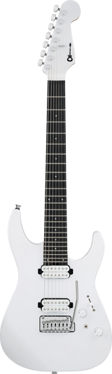 Full frontal of Charvel ProMod Plus DK247 HH 2PT EB Celestial Silk.
