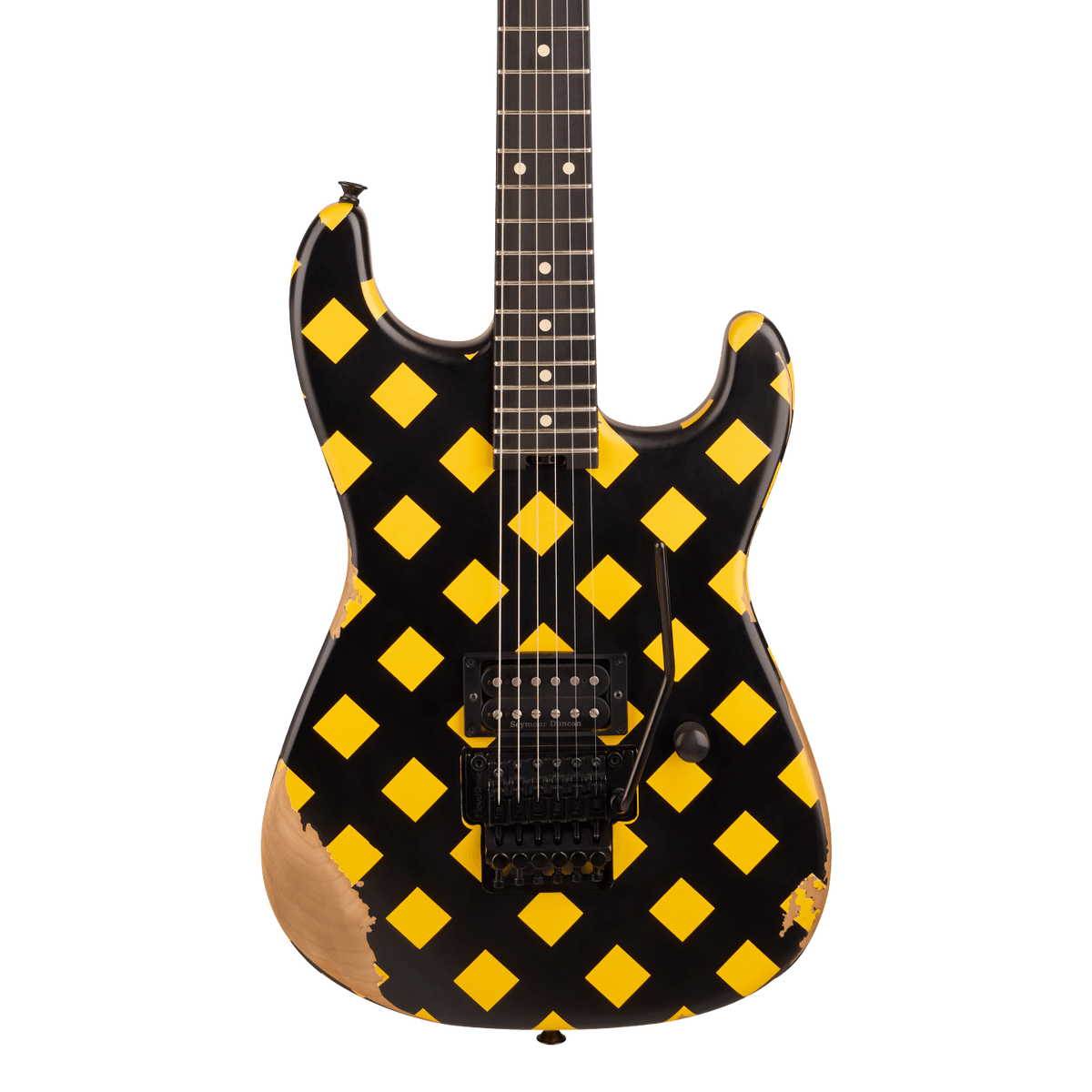 Front of Charvel Super Stock SD1 H FR Diamond Life.