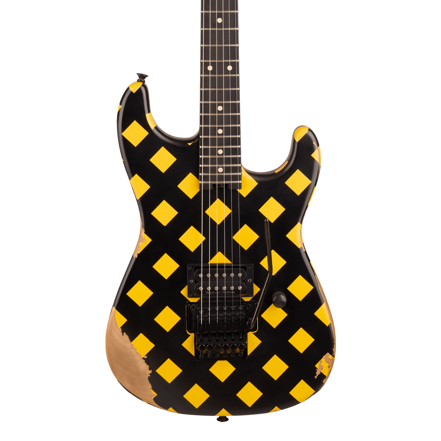Front of Charvel Super Stock SD1 H FR Diamond Life.