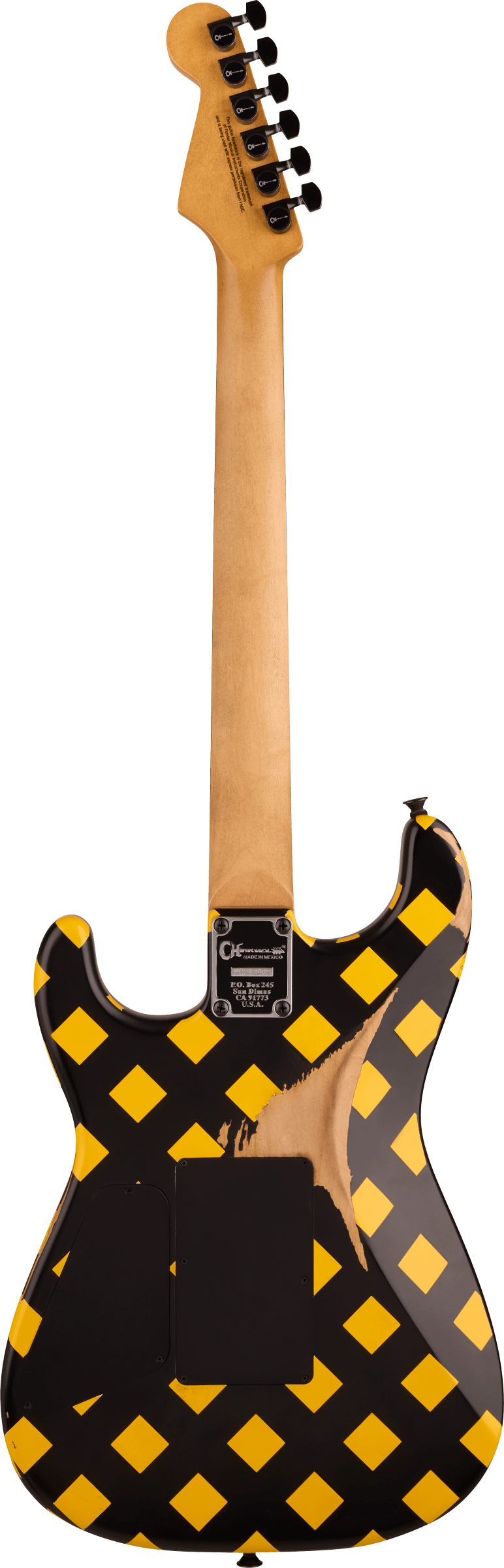 Back of Charvel Super Stock SD1 H FR Diamond Life.