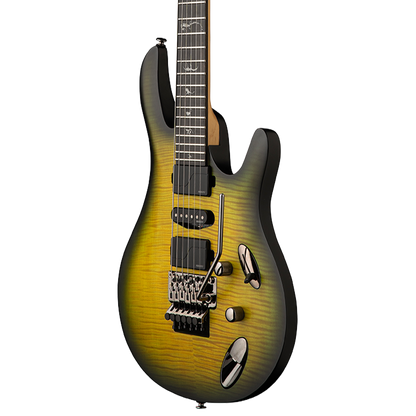 Electric guitar with a gradient finish on a white background