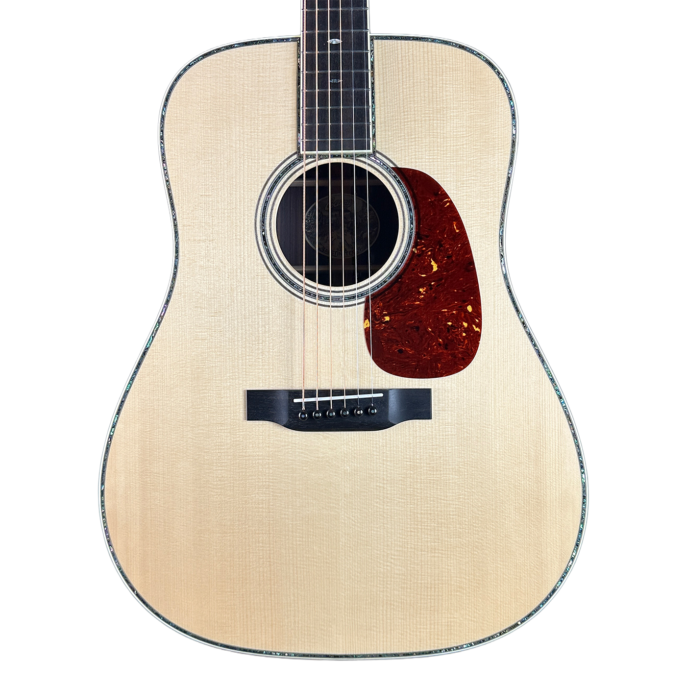 Front of Collings D42 A Natural Adirondack/East Indian Rosewood.
