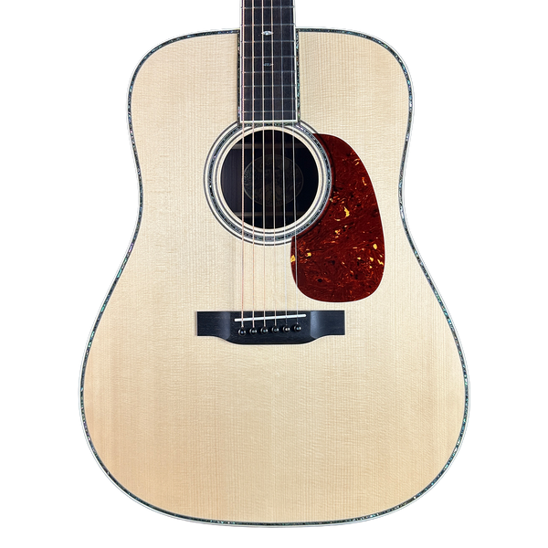 Front of Collings D42 A Natural Adirondack/East Indian Rosewood.