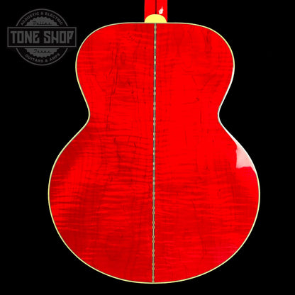 Back of body of Gibson Custom Shop M2M SJ-200 Original Cherry.