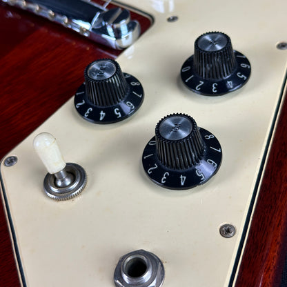 Controls of Vintage 1971 Gibson Flying V Medallion #145.
