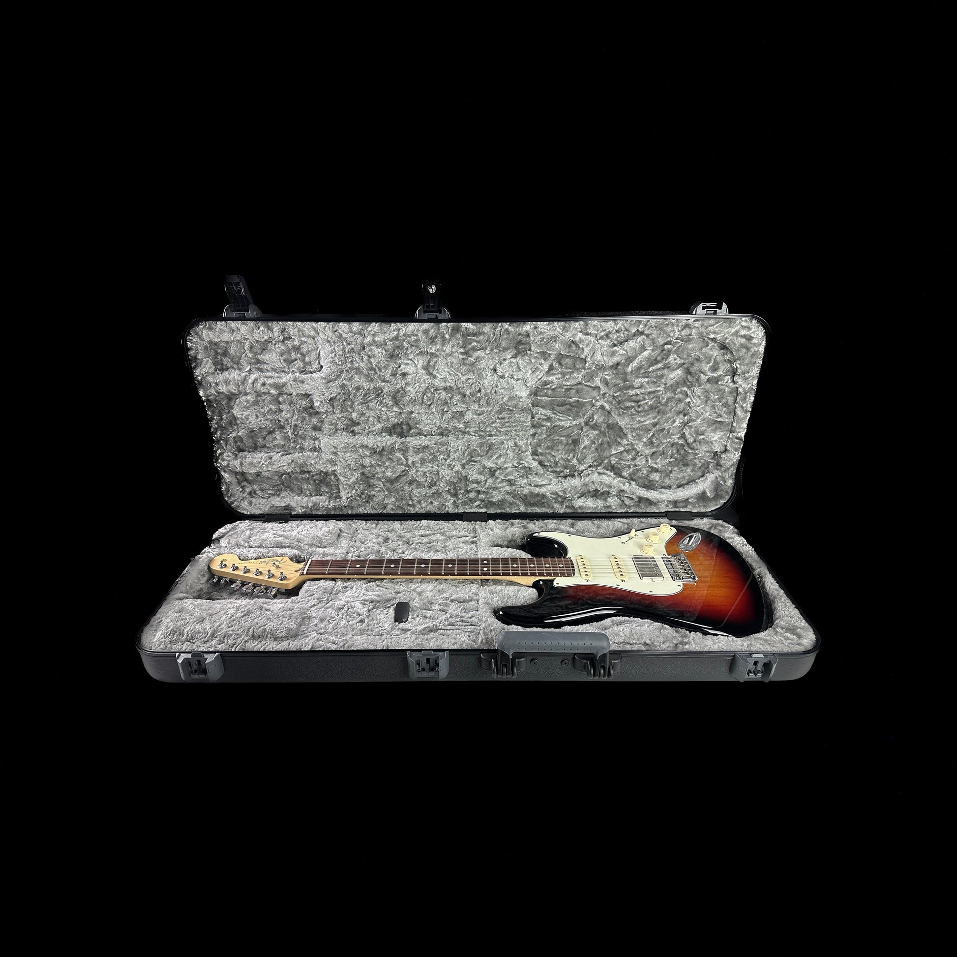 Used 2019 Fender American Pro Stratocaster HSS 3-Color Sunburst in case.