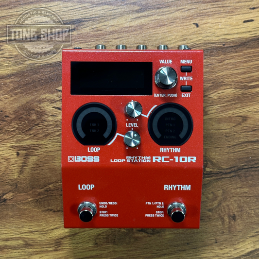 Front of Used Boss RC-10R Rhythm Loop Station.