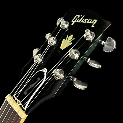 Front of headstock of Used 2018 Gibson ES-339 Blueburst.