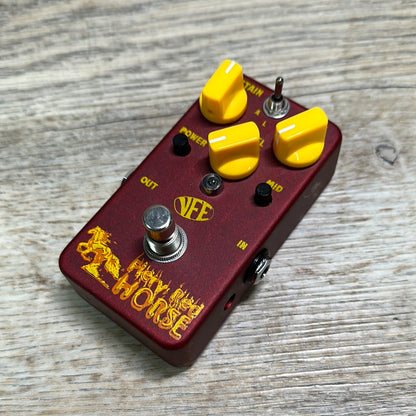 Top angle of Used VFE Pedals Fiery Red Horse