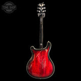 Back of Used PRS SE Hollowbody Standard Fire Red Burst.