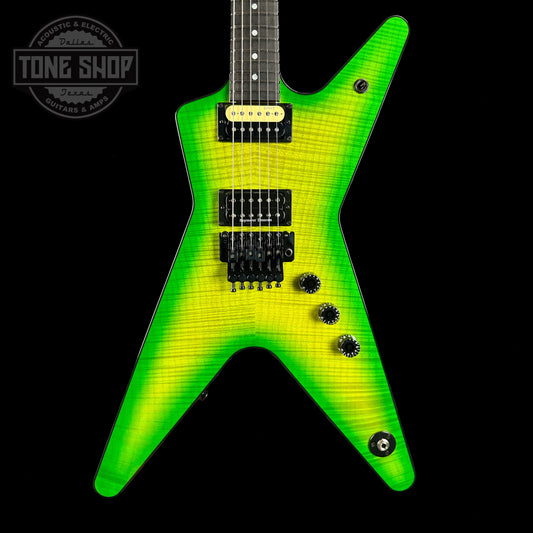 Front of body of Dean USA Custom Shop Dime ML Slime.
