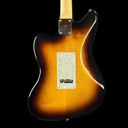 Back of body of G&L USA Doheny Tobacco Sunburst.