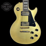 Front of body of on Custom Shop M2M Les Paul Custom Antique Silver Murphy Lab Light Aged GH.