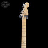 Headstock of Used 2021 Fender Mod Shop Stratocaster Blonde.