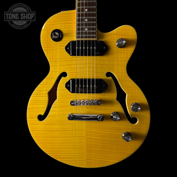 Front of Used Epiphone Wildkat Studio Amber TSS6904.