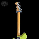 Back of headstock of Used Reverend Jetstream RB Avocado.