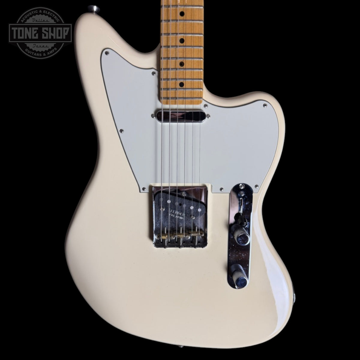 Front of Used 2016 Fender American Standard LTD Offset Telecaster Olympic White TSS7707.