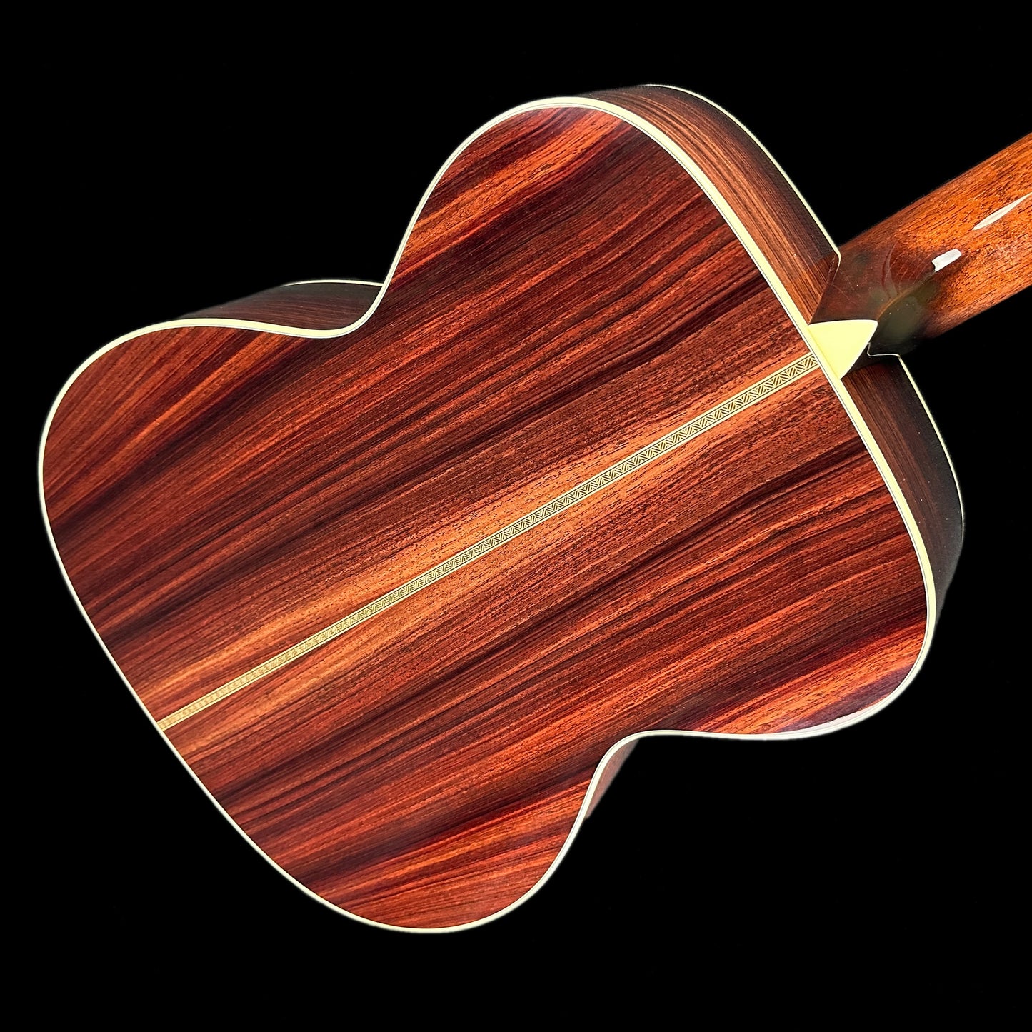 Back angle of Collings OM2H Natural.