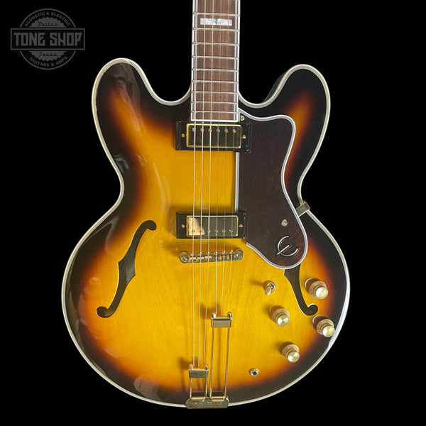 Front of Used 2024 Epiphone Sheridan Sunburst TSS7736.