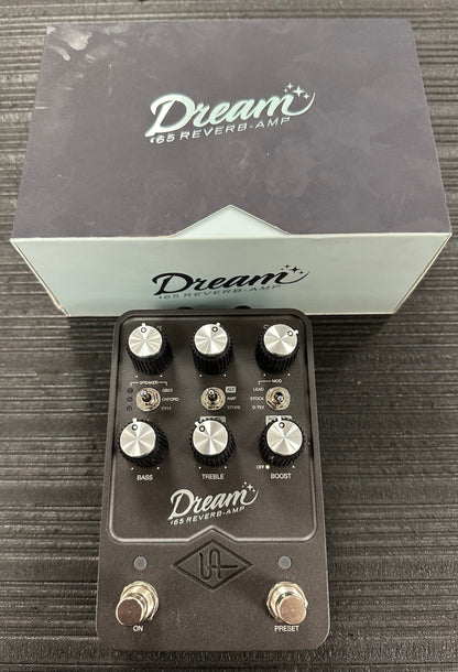 Top with box of Used Universal Audio Dream 65 Reverb Amp Pedal TSS4020