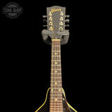 Neck and headstock of Vintage 1964 Gibson A40 Mandolin.