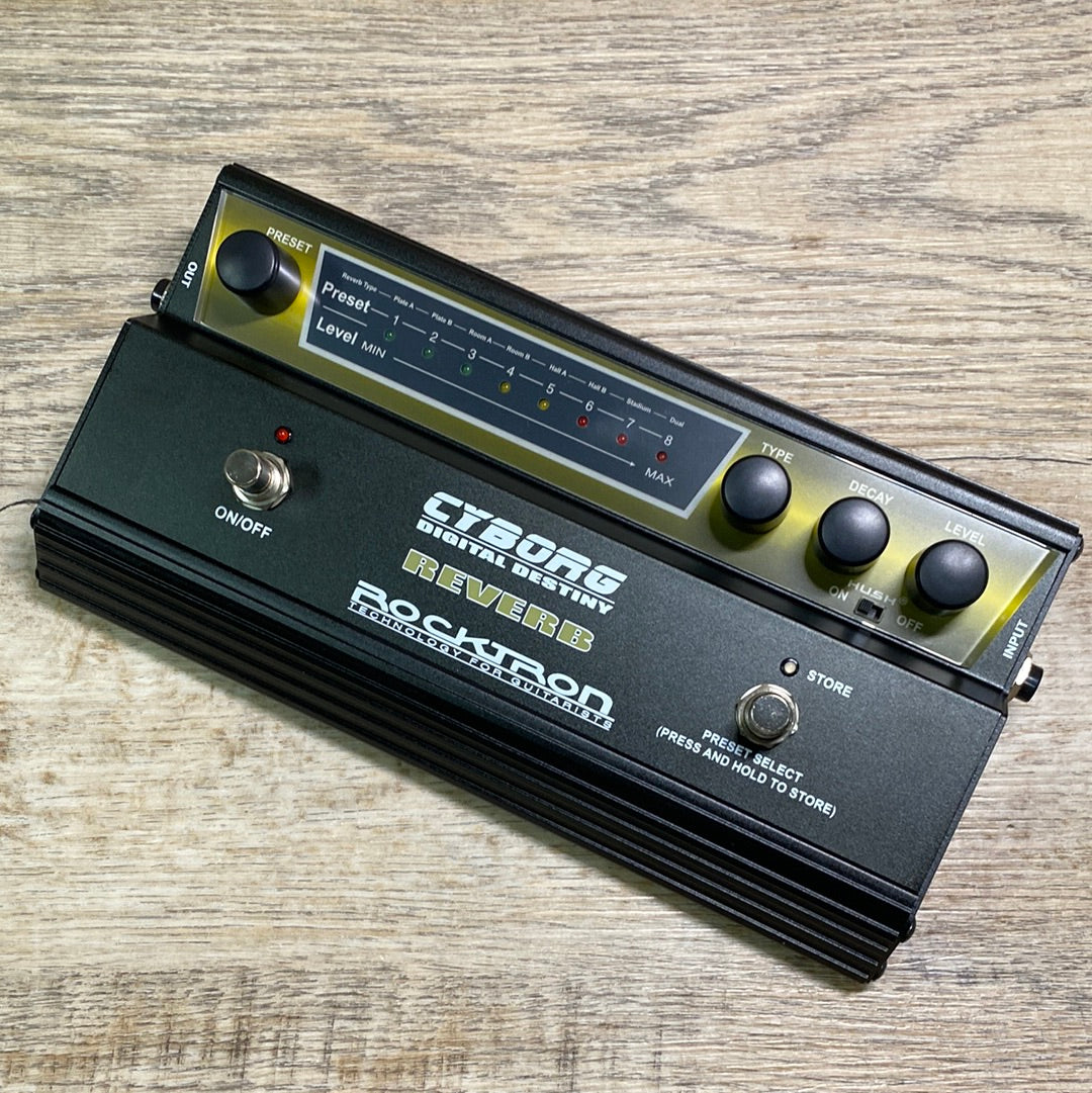 front of Used Rocktron Cyborg Reverb w/box.