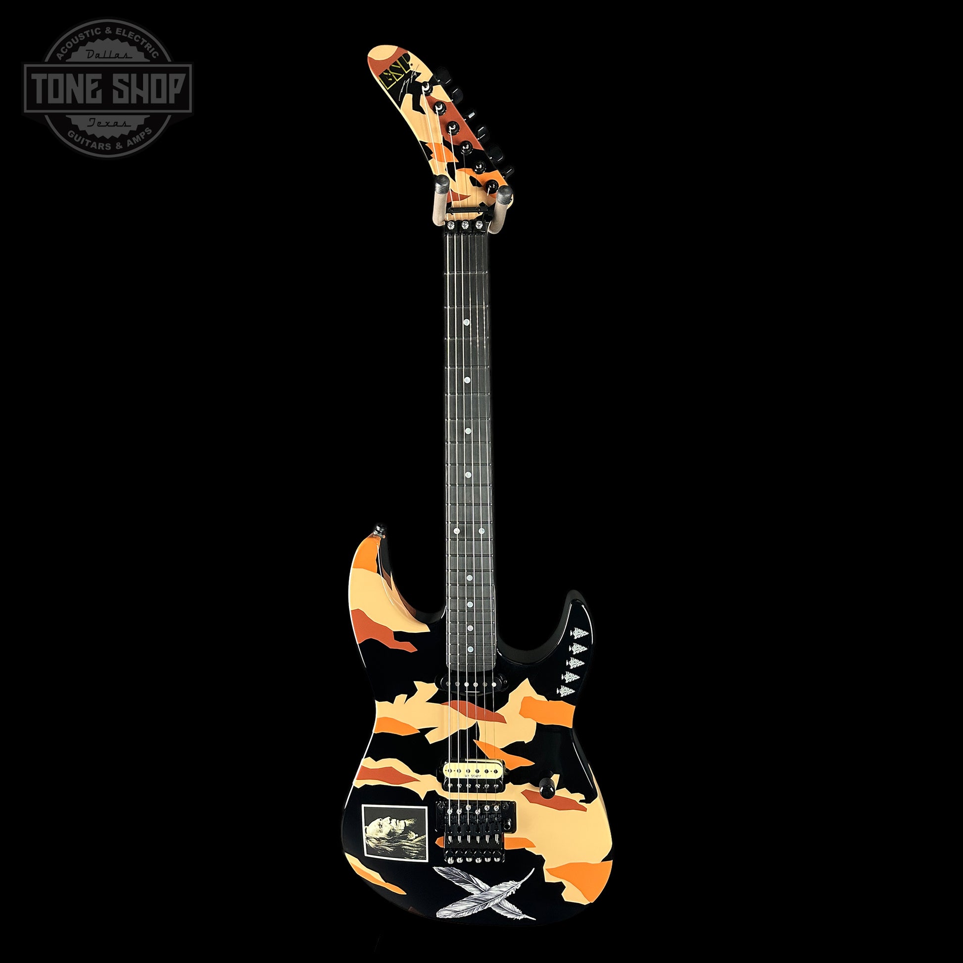 Full front of ESP Original Series George Lynch Desert Eagle w/case E0450252