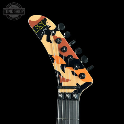 Close up of headstock front of ESP Original Series George Lynch Desert Eagle w/case E0450252