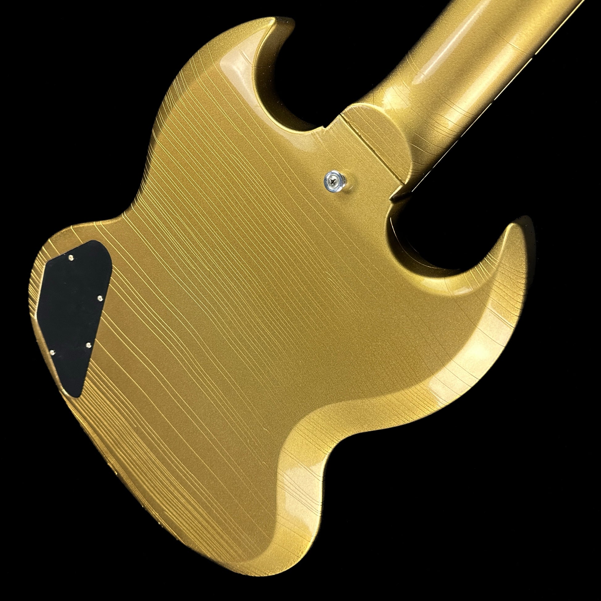 Back angle of Gibson Custom Shop M2M 61 SG Standard Double Gold Stop Bar Murphy Lab Ultra Light Aged.