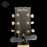 Headstock of Used Harley Benton DC-Junior Deluxe Series TV Yellow TSS7597.