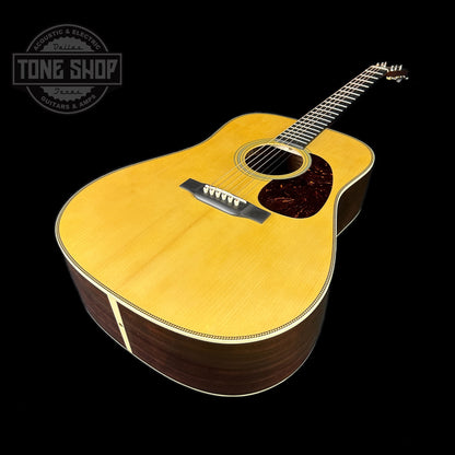 Front angle of Martin Custom Shop 28 Style Dread Natural WEIR/Adirondack.
