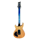 Full back of PRS Wood Library DGT Quilt 10 Top Faded Whale Blue Smokeburst.