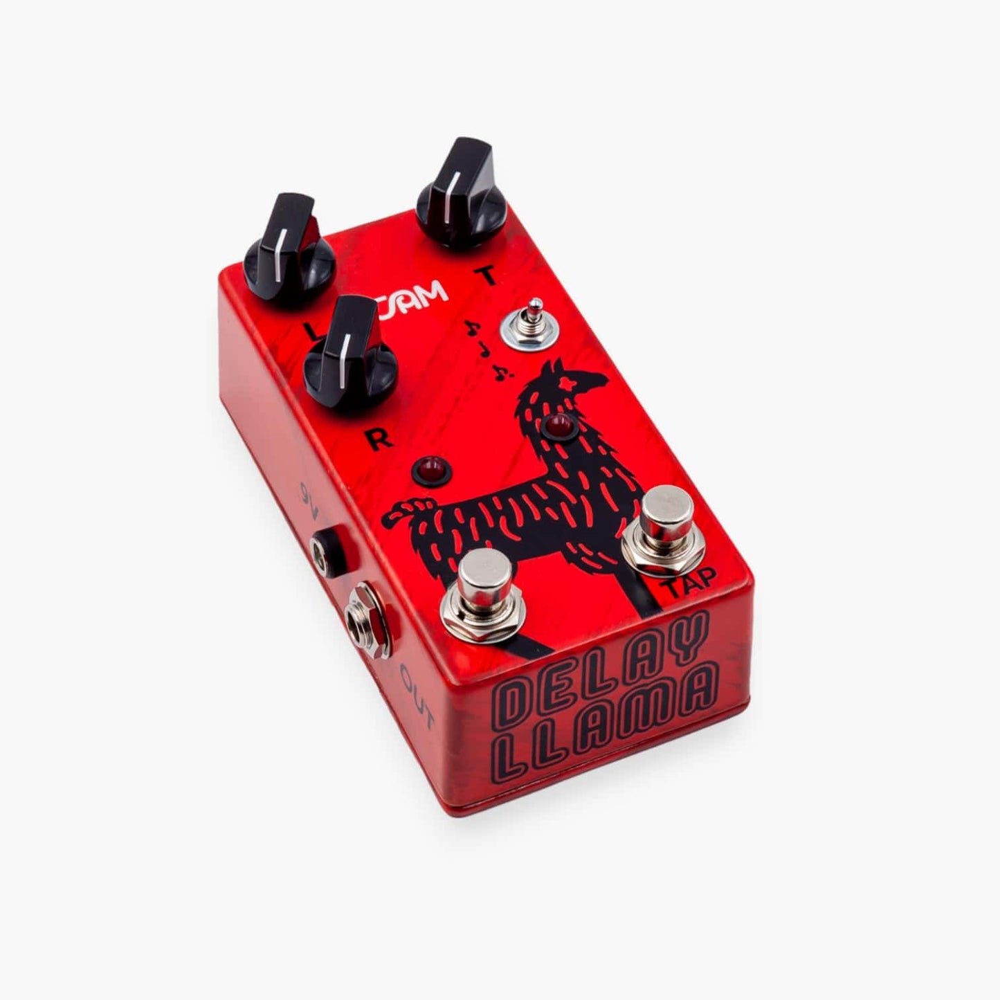 Front right angle of JAM Pedals Delay Llama mk.3.