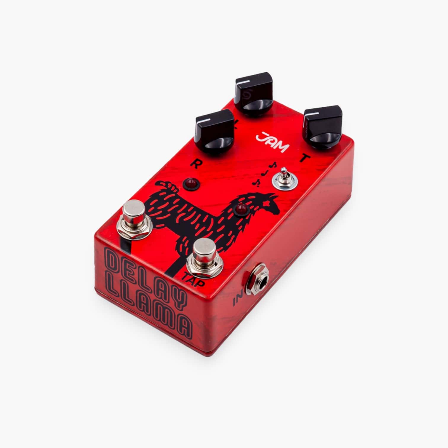 Front left angle of JAM Pedals Delay Llama mk.3.