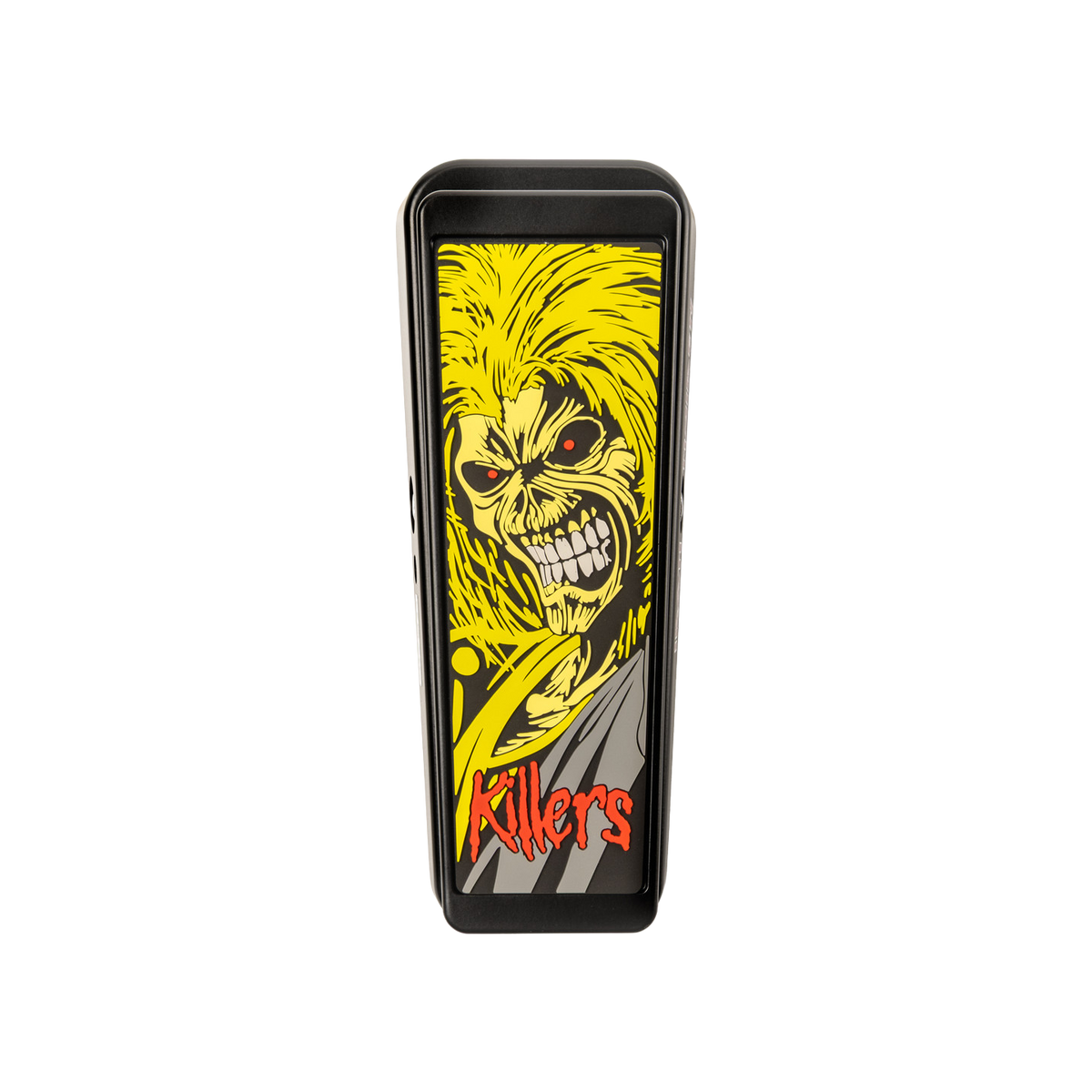 Top down of Dunlop Iron Maiden Killers Cry Baby Wah.