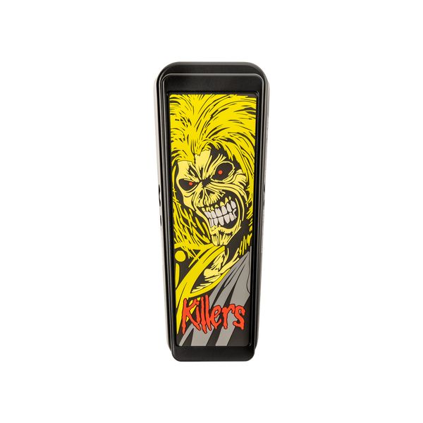 Top down of Dunlop Iron Maiden Killers Cry Baby Wah.