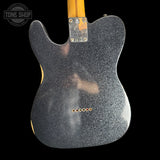 Back of Used Fender Brad Paisley Black Sparkle Esquire.