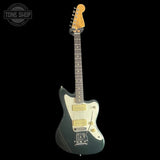 Full frontal of Used Fender Player II Jazzmaster British Racing Green TSS7358.