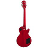 Back of Epiphone Les Paul Tribute Plus LH Heritage Cherry Sunburst.